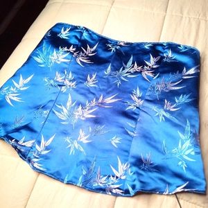 Silk Corset Blue w/ print GORGEOUS must see